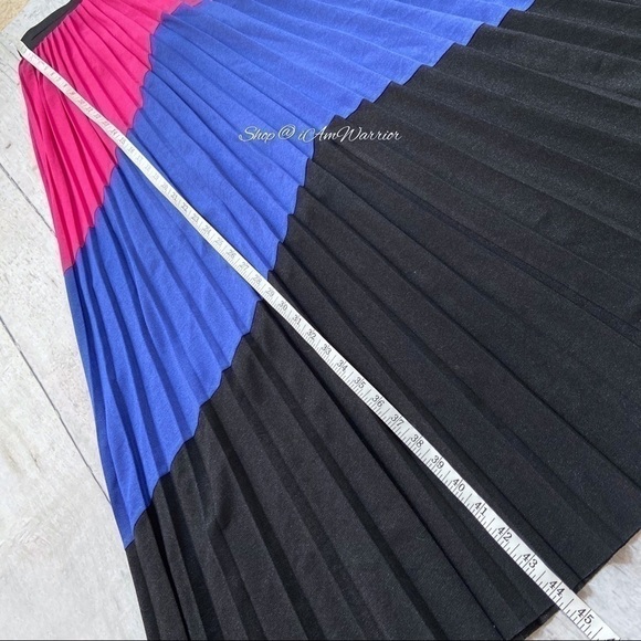 Anthropologie Tracy Reese pleated color block maxi skirt *shop@iamwarrior - Picture 8 of 10